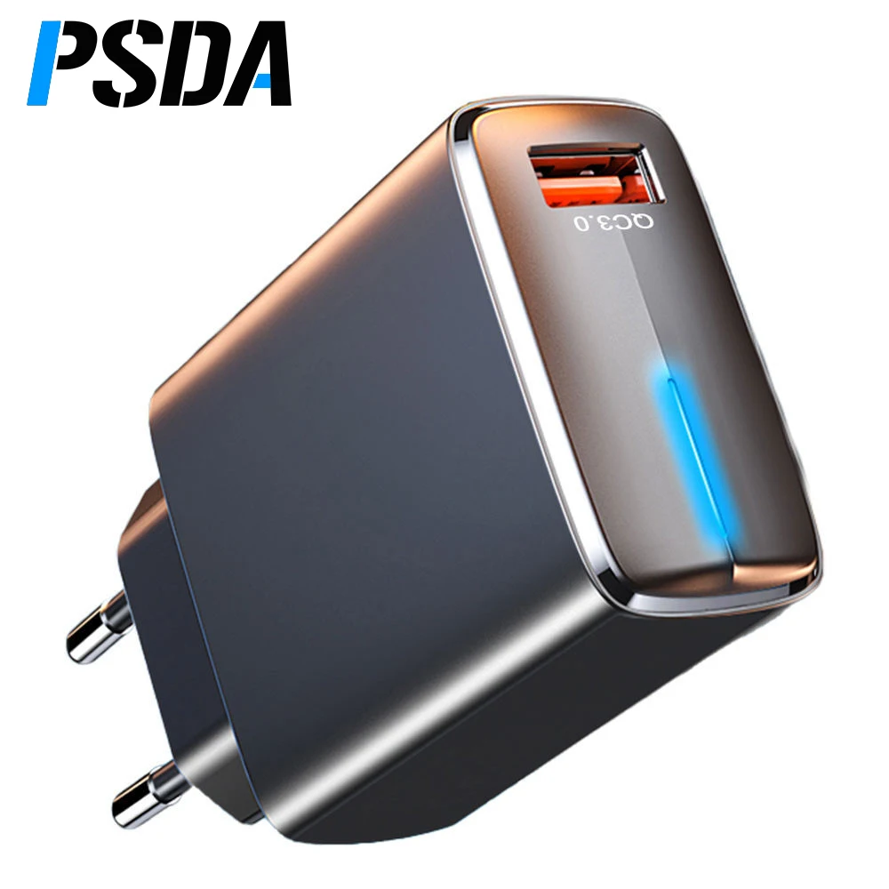 

PSDA 18W USB Charger QC 4.0 3.0 Charge Mobile Phone Wall Adapter Super Fast Charging For iPhone14 Samsung A71 Xiaomi Huawei