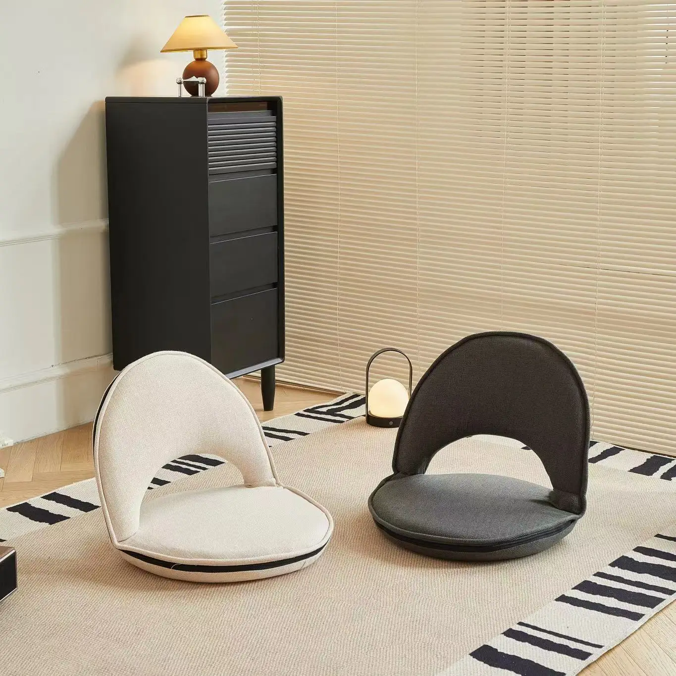 Net red lazy bed sofa bay window tatami chair back bedroom living room Homestay Japanese folding simple