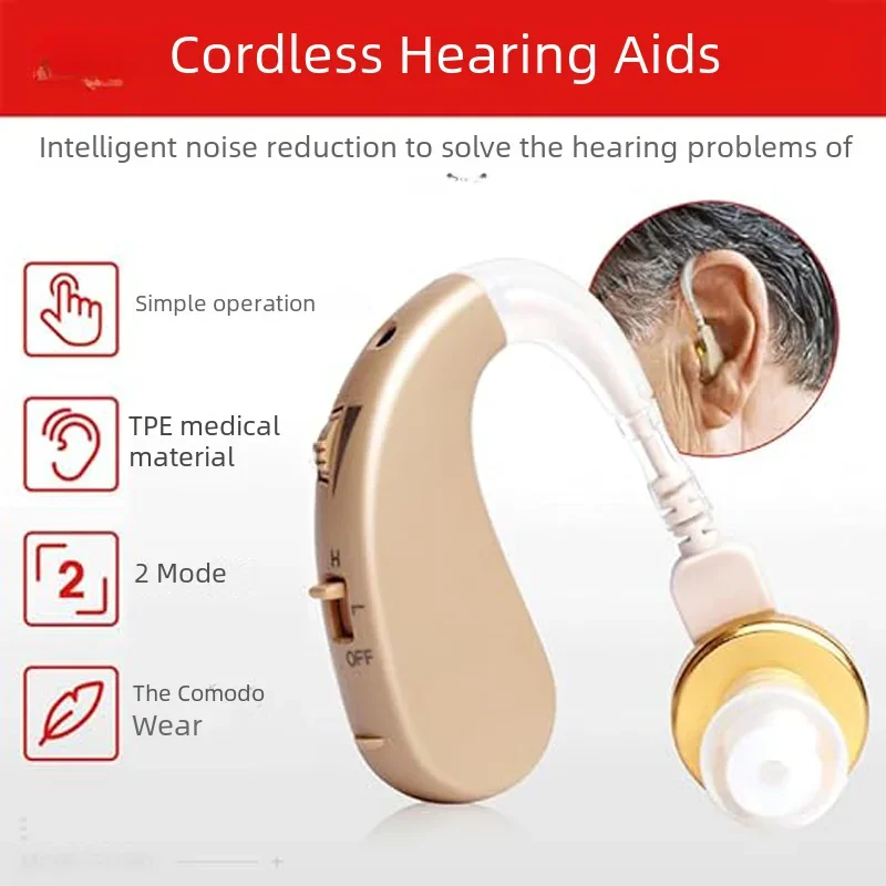 Hearing Aid Elderly BTE Hearing Aid Amplifier With Adjustable Pitch Personal Ear Care Tools