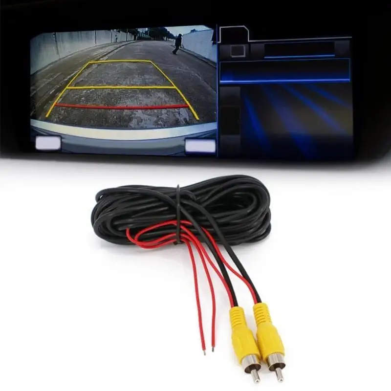 R53C Rückfahrkamera-Videoleitung, Auto-Rückfahrkamera, Videokabel, abgeschirmtes Verlängerungskabel für Auto-Rückfahrkamera – Detail 7