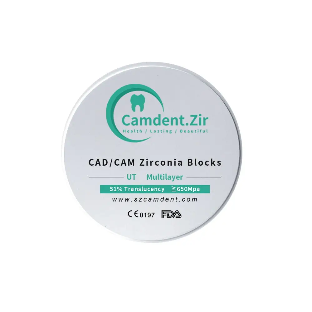

UT series AG*12mm White Vita 16+ Preshaded Dental Zirconia Block