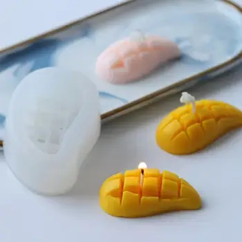 New 3D Mangoes Silicone Candle Mold Baking Cake Handmade DIY Sugar Flipping Dessert Chocolate Making Mold Kitchen Baking