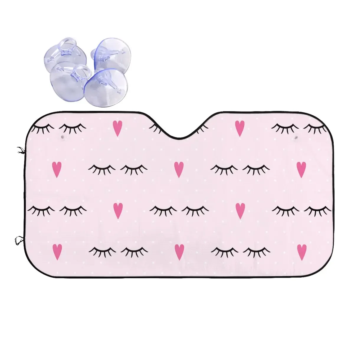 

Симпатичный солнцезащитный козырек для лобового стекла с закрытыми глазами с мультяшными красивыми ресницами потрясающий чехол для переднего блока солнцезащитный козырек