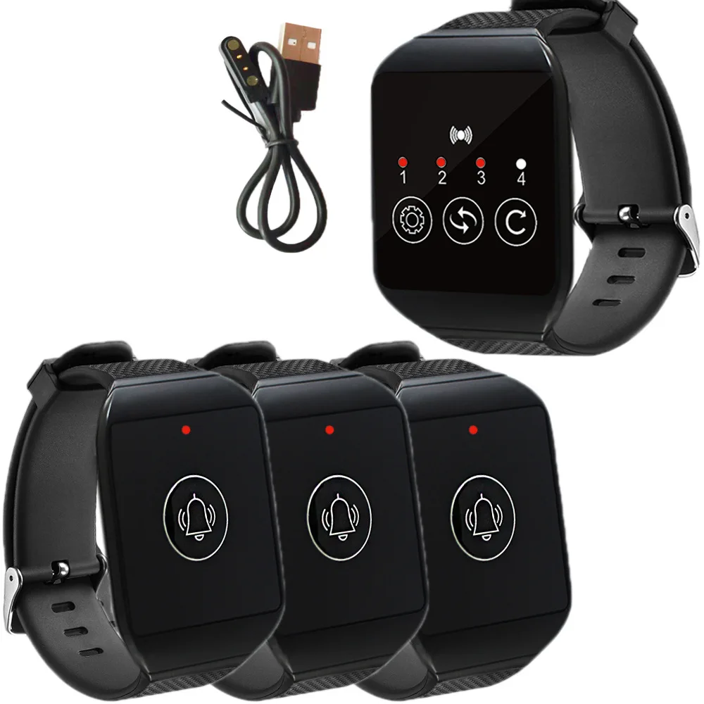 SU-691 Wireless Watch Receiver Waiter Call Restaurant Pager for Hookah Cafe Dentist Clinic