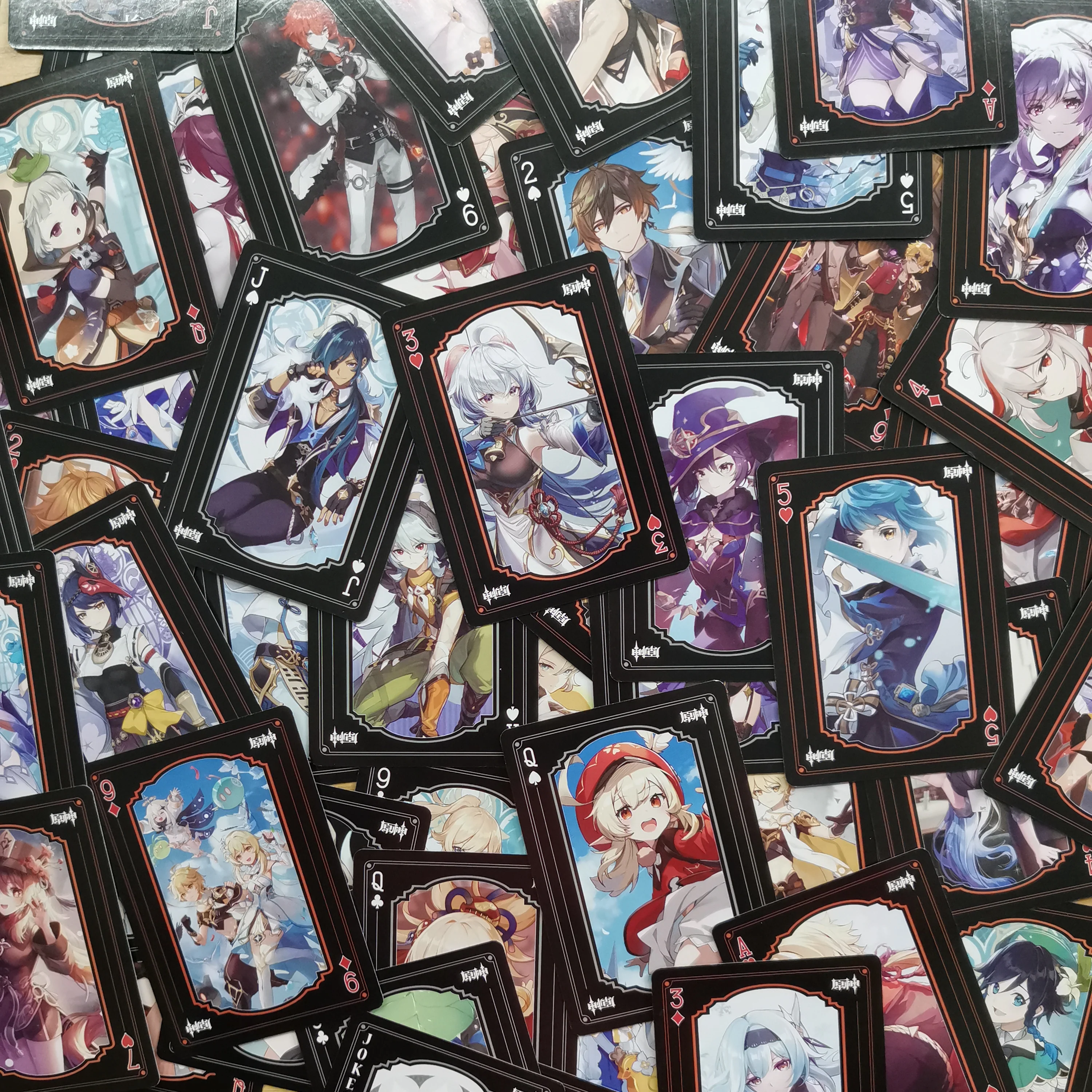 Genshin Impact Poker Cards Sangonomiya Kokomi Xiao Hu Tao Board Game Card Hardcover Collection Toy