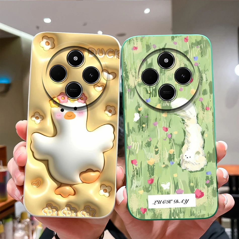 Cute Design Liquid Silicone Phone Case - High Quality Soft Back Cover in Vibrant Colors