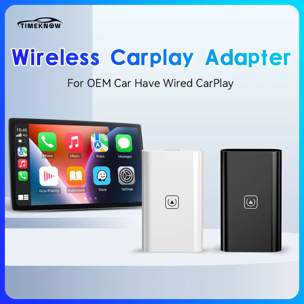 Timeyell Carplay Adattatore Wireless Auto Wireless Carplay Dongle Per Iphone Car Play Ai Box Per Oem Car Wired Carplay Plug Play