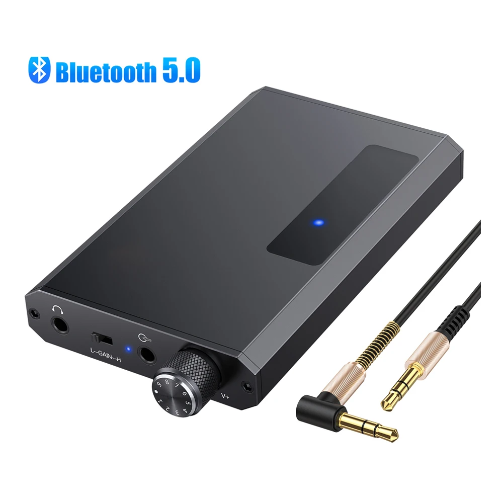 

16-150Ω HiFi Headphone Amplifier with Bluetooth-Compatible Receiver Portable 3.5mm AUX Audio Earphone Amp Components for MP3 PC