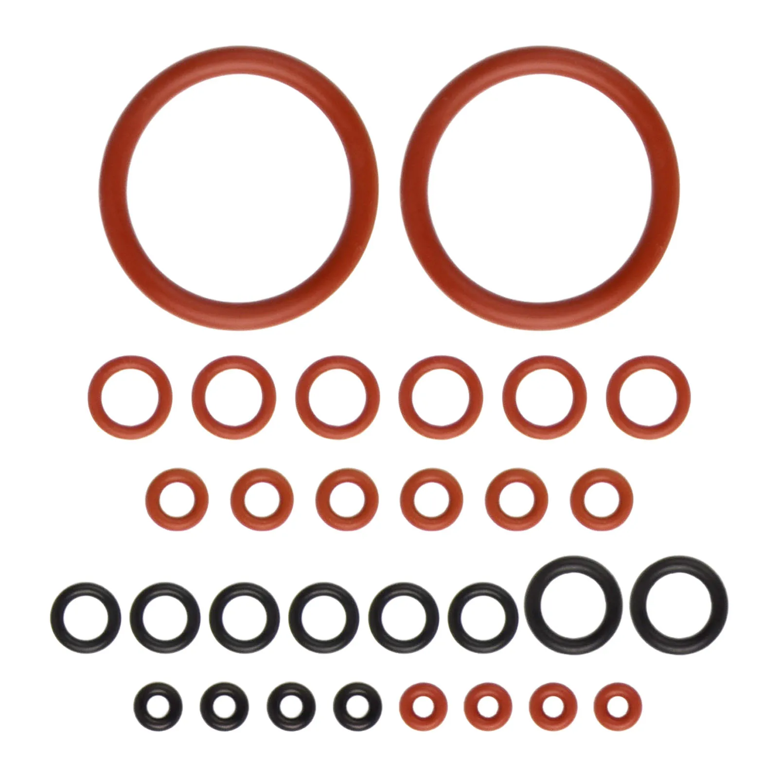Coffee Machine Valve Seal Filler Replacement Seals O-ring 30-piece Set Easy Installation High Temperature Resistance