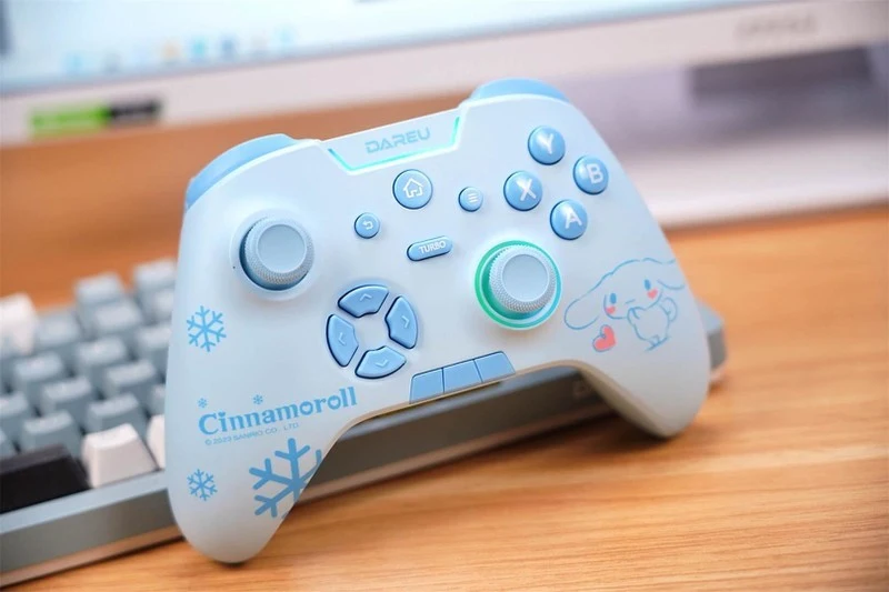 DAREU H105 Cinnamoroll Wireless Bluetooth Gamepad 3 Mode RGB Light
