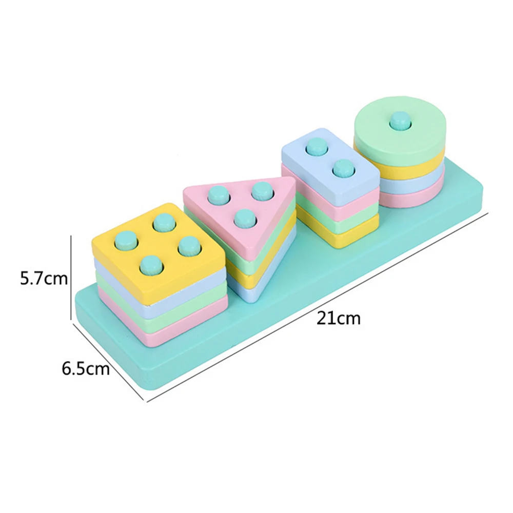 Jouets de tri et d'empilage en bois Montessori, apprentissage éducatif préscolaire, reconnaissance des couleurs, puzzle de tri de formes, cadeaux pour enfants