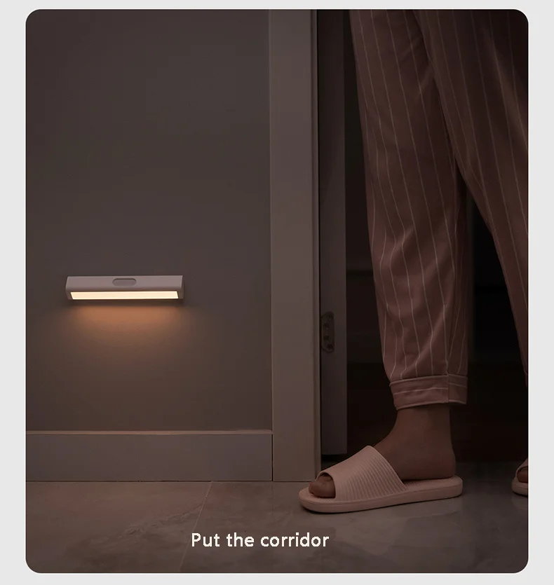 LED Induction Night Light Magnetic Design 2-level Brightness Human Body Sensor 3