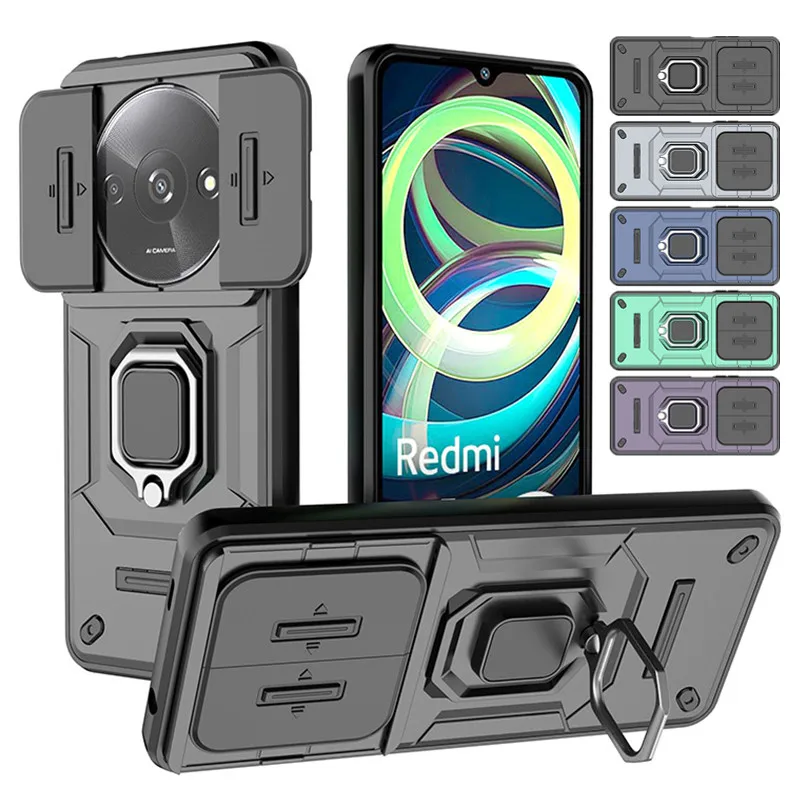 Enhanced Shockproof Armor Case with Magnetic Ring Holder - Protective Cover