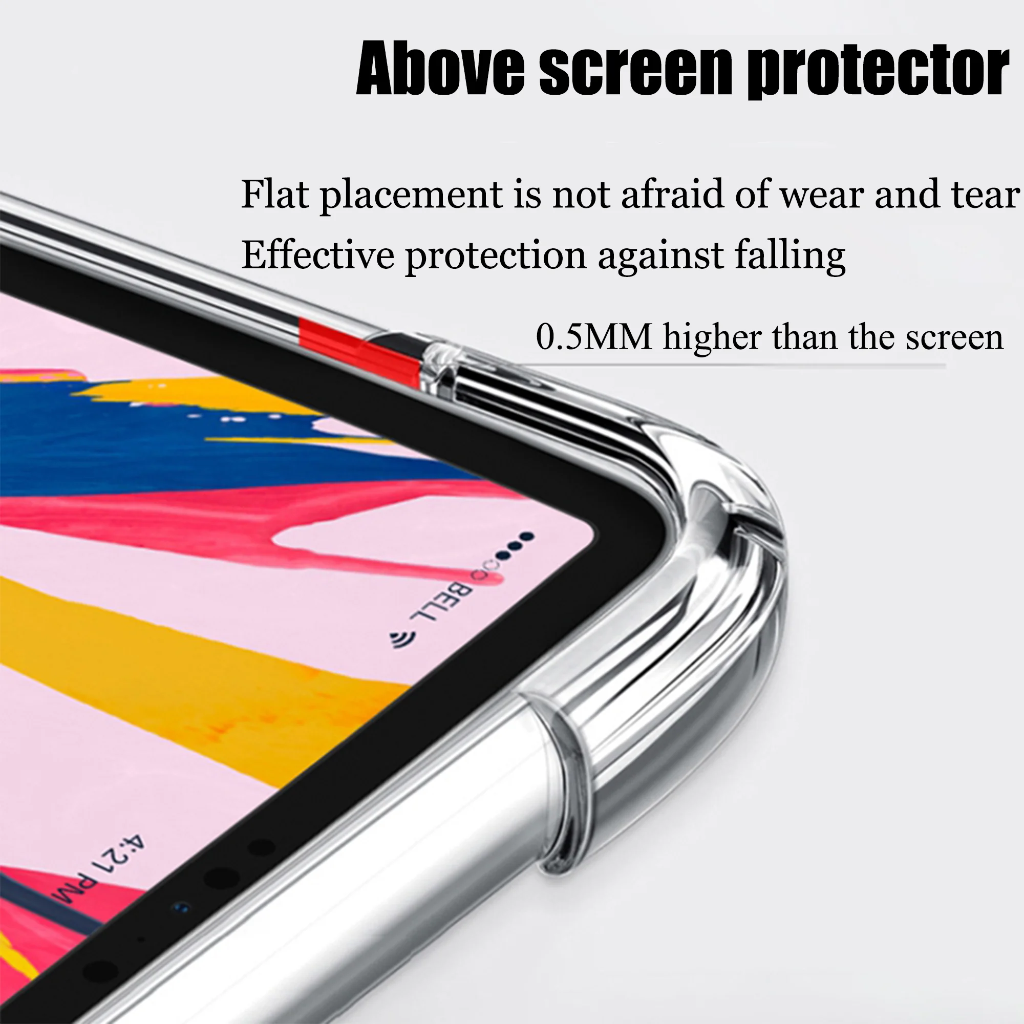 Durable TPU Soft Case - Anti-Collision Four-Corner Protection 12.1 Inch Tablet Cover