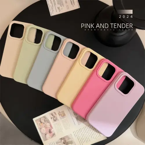 Dopamine-Inspired Silicone Solid Color Simple Fashion Phone Case for iPhone 17 Pro 16 Plus 16 Pro Max 15 14 13 12 11 Back Cover - Image 2