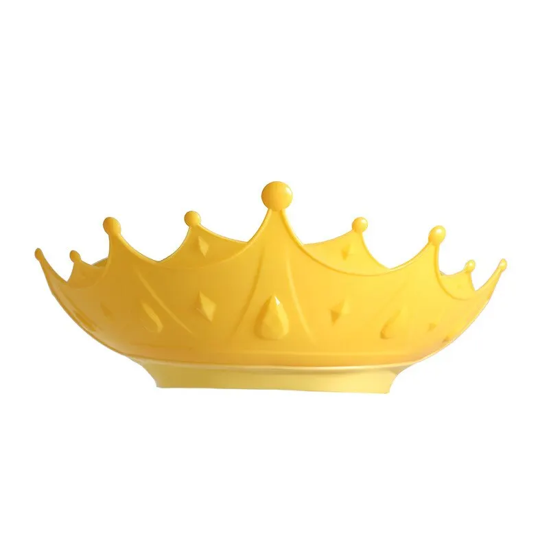 Baby Shower Cap Soft Silicone Safe Visor Hat Shield Adjustable Bathing Crown Hat for Toddler Kids Children