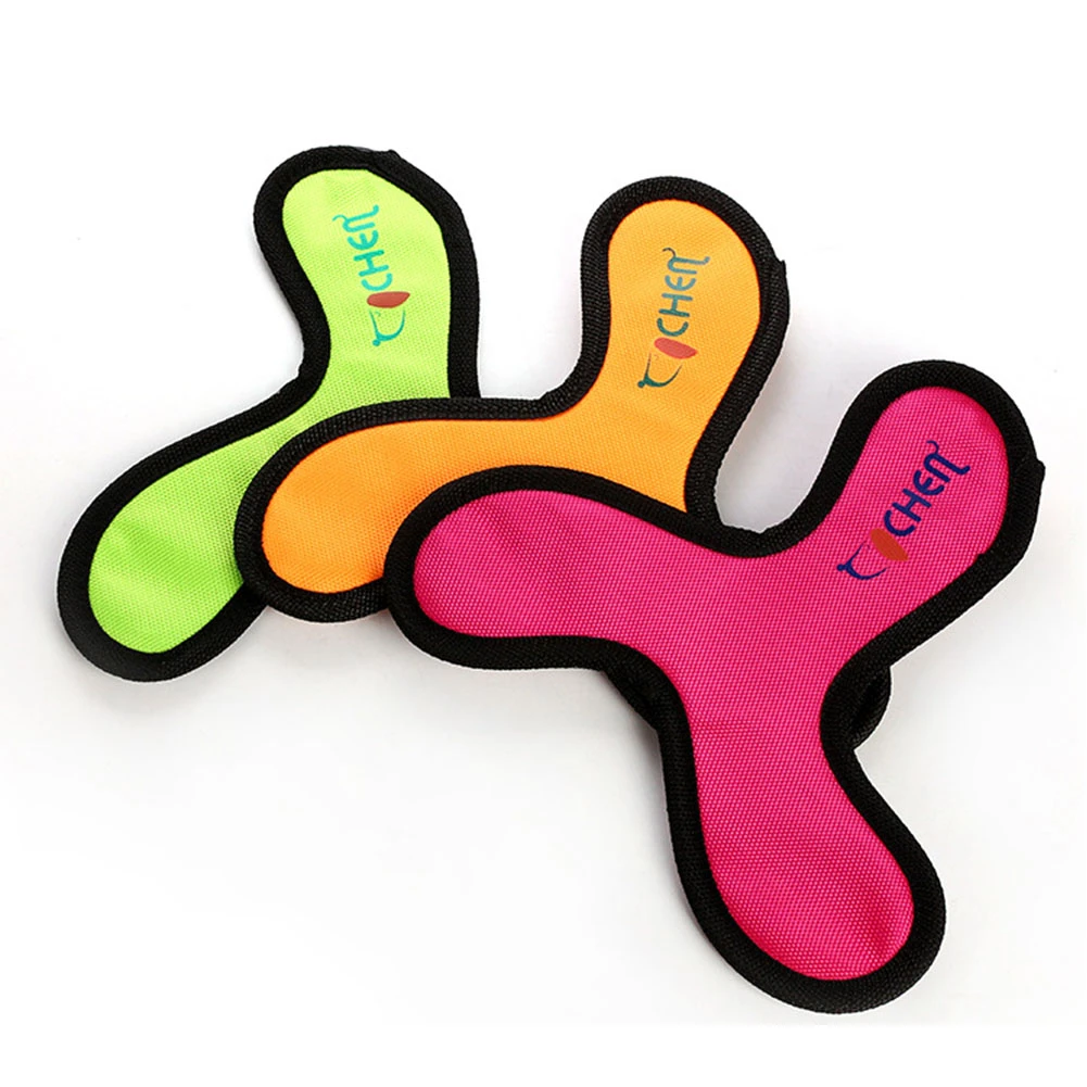 Flying Discs Dog Training Toy Oxford Cloth Pet Interactive Dart Bite Resistant Boomerang Puppy Chew Flying Saucer Toys 4