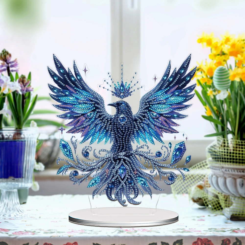 Acrylic Special Shape Zebra Diamond Painting Desktop Ornaments Kit 5D DIY Diamond Art Tabletop Decorations for Home Office Decor