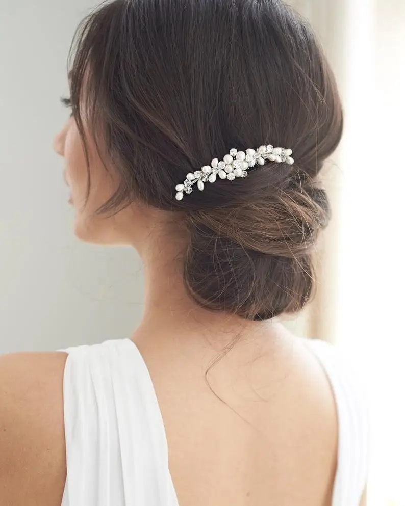 Freshwater Pearls Hair Comb Women Hair Accessories Pearl Decoration Wedding Accessories