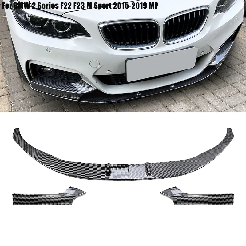 

Car Front Bumper Lip Side Spoiler Splitter Body Kit Chin Diffuser Guard For BMW 2 Series F22 F23 M235i M240i M-Sport 2015 ~ 2019