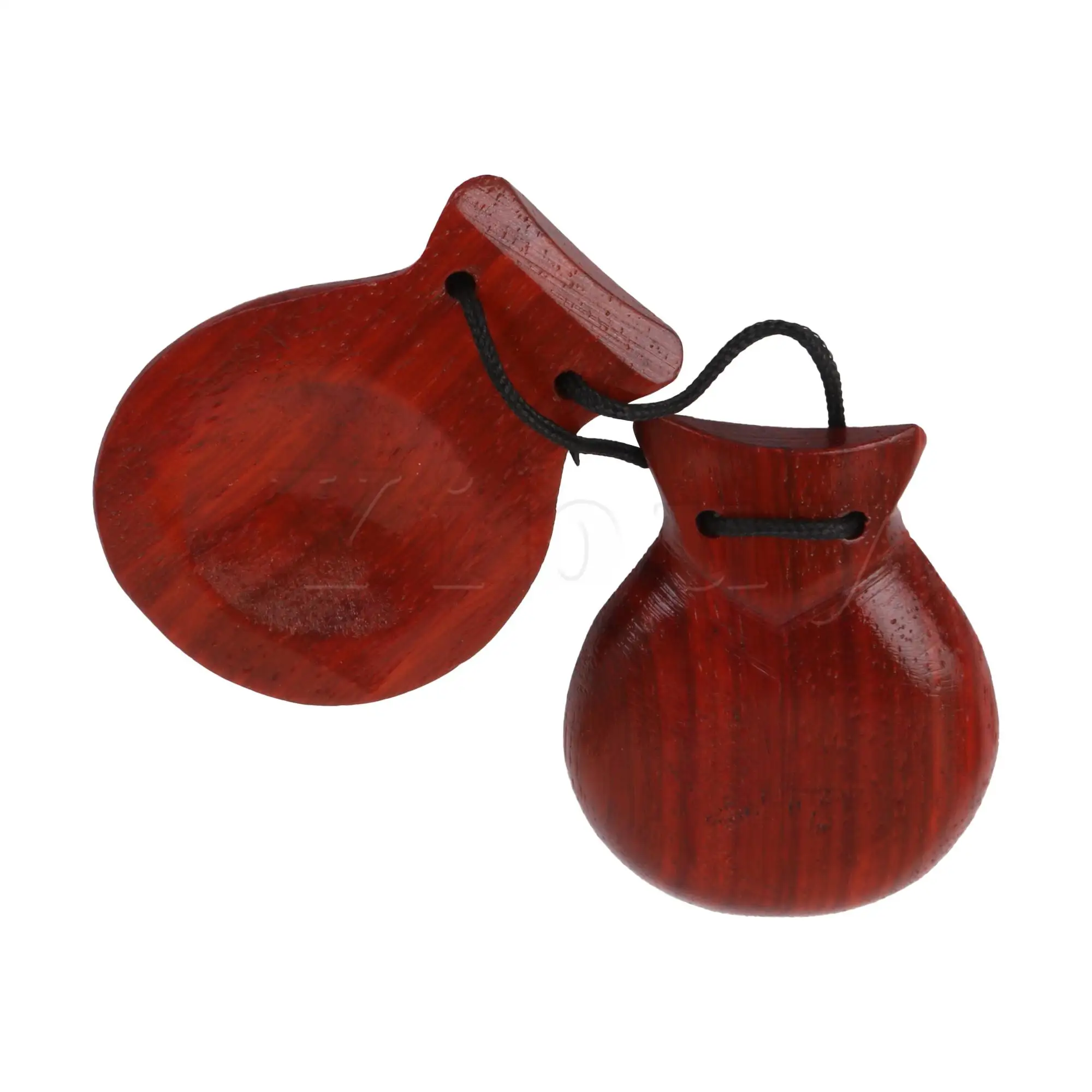 Mahogany Castanets Hand Clappers Kit 1 Pack for Family Gathering Party