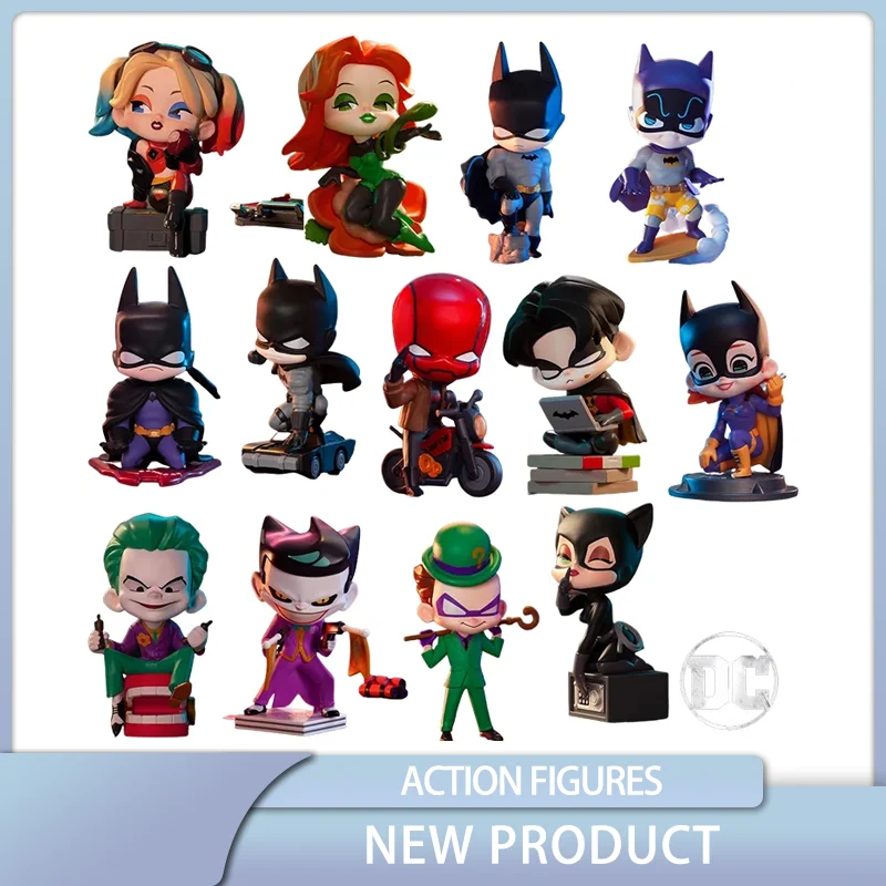 Dc Gotham City Action Figure Batman Catwoman The Joker Harley Quinn Q-Version Anime Action Figures Collect Model In Stock