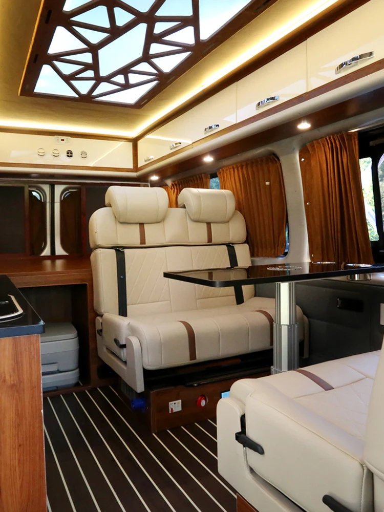 

RV card seat, business car double seat, multifunctional folding bed modification assembly, customized contact customer service