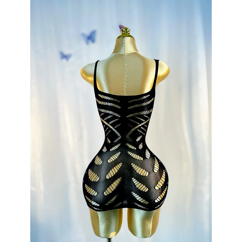 Sexy Cover Up Hollow Out Fishnet Dress without Bikini