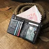 Genuine Leather Men Short Wallets Hasp Bifold Money Clip Casual Coin Purse For Male Credit Card Holder Small Clutch Bags JYN752 4
