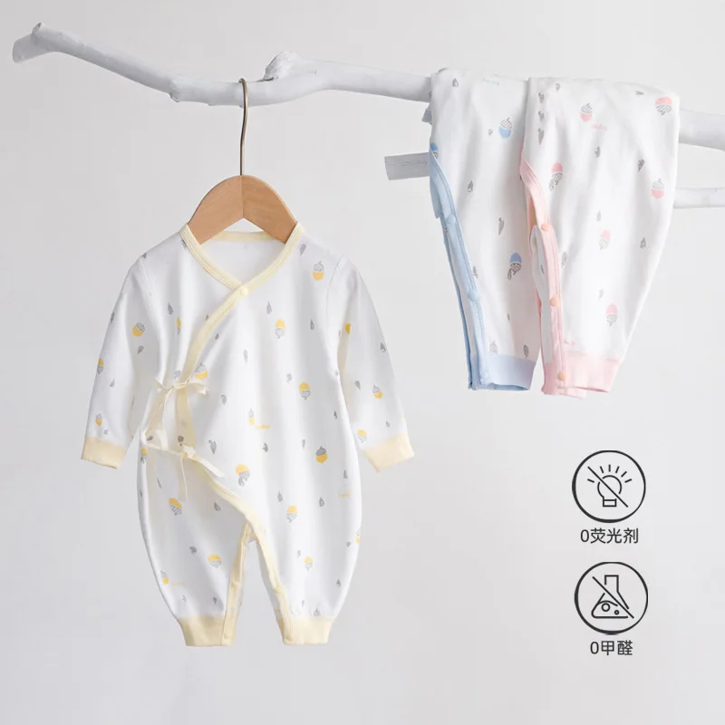

0-6month Baby Clothes Winter Baby Boy Clothes Newborn Rompers Pure Cotton No Fluorescent Agent High Quality Baby Onesies