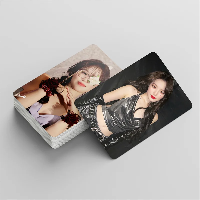 55pcs/set KPOP (G)I-DLE Cards Ye Shuhua Album Heat I Want That Shuhua Gidle LOMO Cards YUQI MIYEON MINNIE Postcard Photo Cards