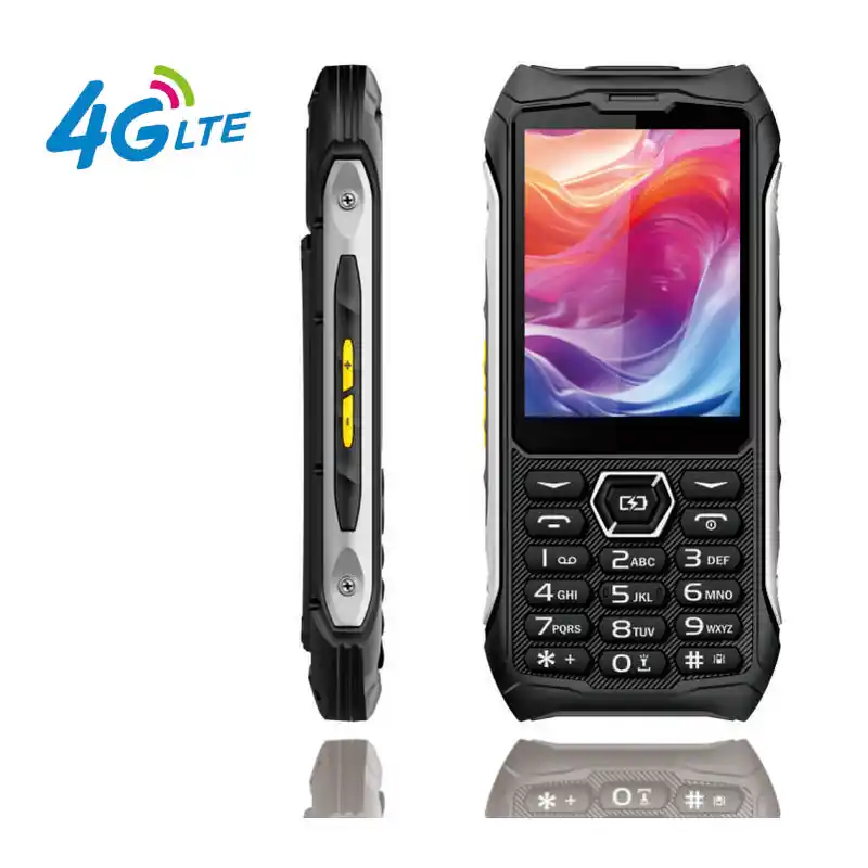 EAOR 336-4G Slim Rugged Phone IP68 Real Three-Proof Feature Phone Big Battery Dual SIM Keypad Phones with Glare Torch Telephone - Image 4