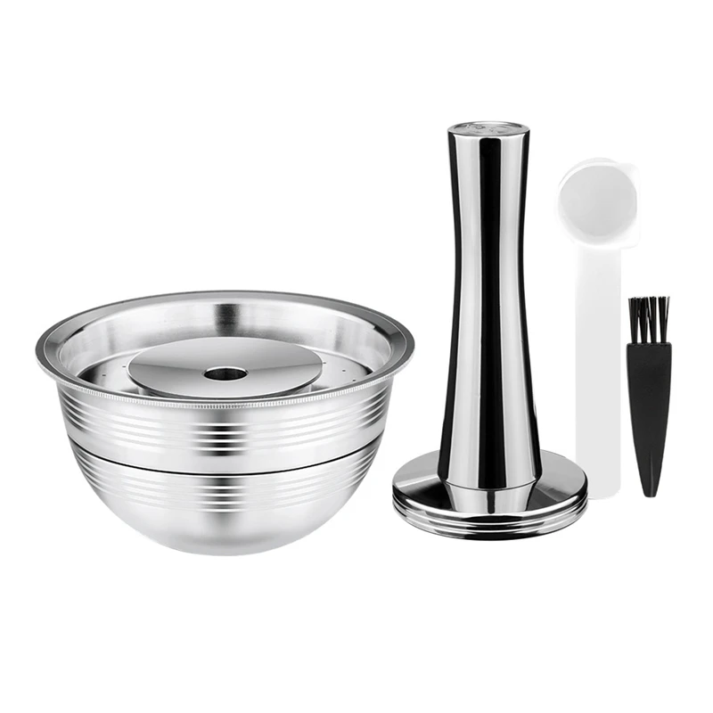 

Coffee Filters For Nespresso Vertuoline Next & Delonghi Plus ENV135 Refillable Stainless Steel Coffee Capsule Pod-ABUX