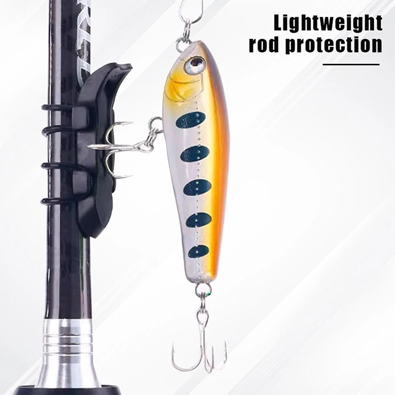 The magnetic function of this hooker ensures quick Rings Rod Pole Lure Bait Holder Fixed Lure Safety Keeping Fishing Hook Holder