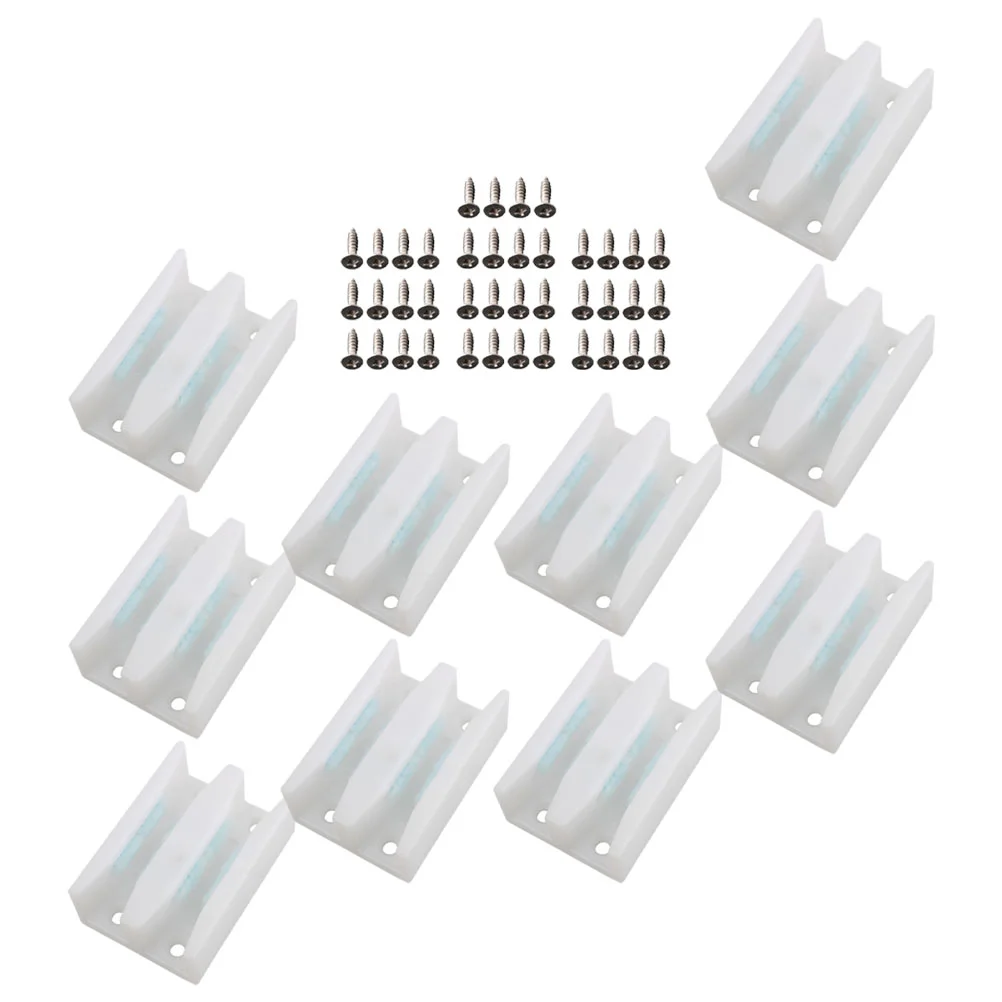 

10pcs Glass Sliding Door Guides Glass Door Slider Portable Shower Door Guides