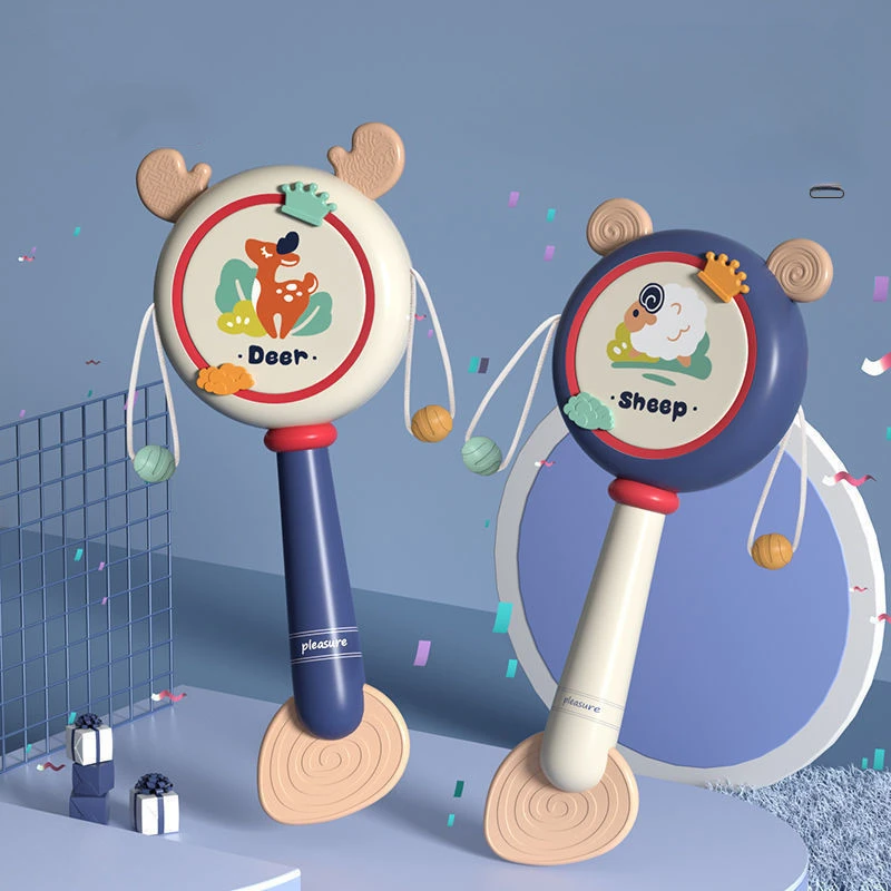

Music Instrument for Child Kid Baby Rattle Toy Drum Maracas Infant Toddler Newborn Educational Teether Hand Rattle Baby Toy