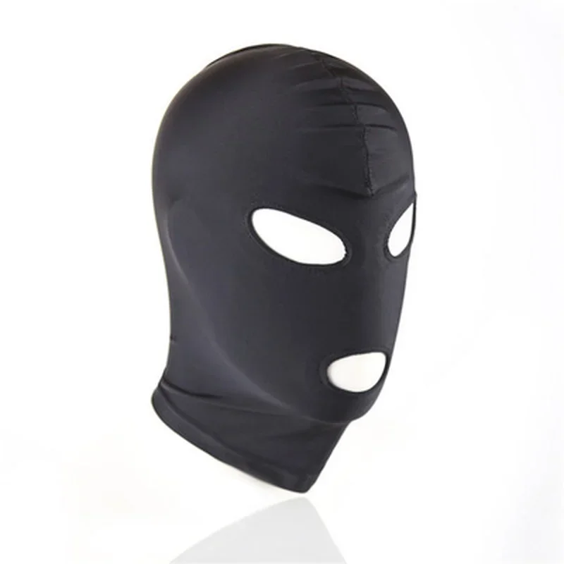 1/2/3 Hole Men Women Adult Spandex Balaclava Open Mouth Face Eye Head Mask Costume Slave Game Role Play balaclava mask