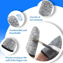 

10/30Pcs Anti-Cut Finger Cover Finger Protector Sleeve Cover Finger Peel Fingertip Gloves Picking Finger Cover Kitchen Tools
