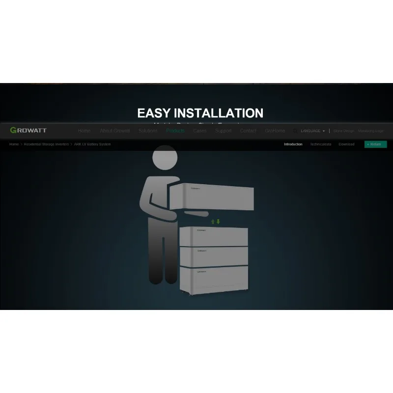 Рисунок 3 - Аккумуляторная система GROWATT ARK XH ARK 12