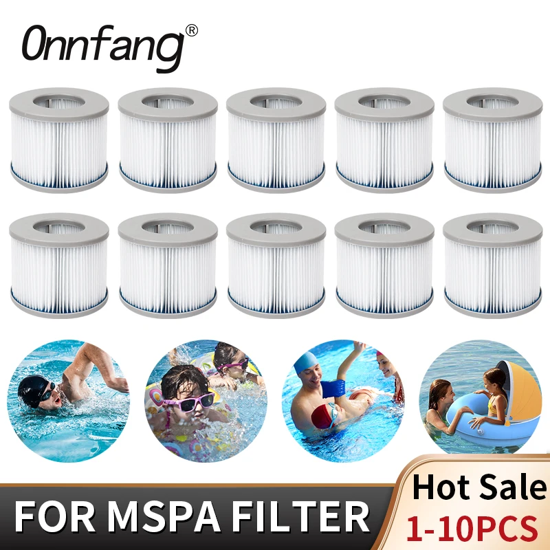 

2-6pcs for MSPA Inflatable Hot Tub Spa Bath Water Filter Cartridge Pump Replacement Kit M-spa Swimming Friendly Swimming Pool