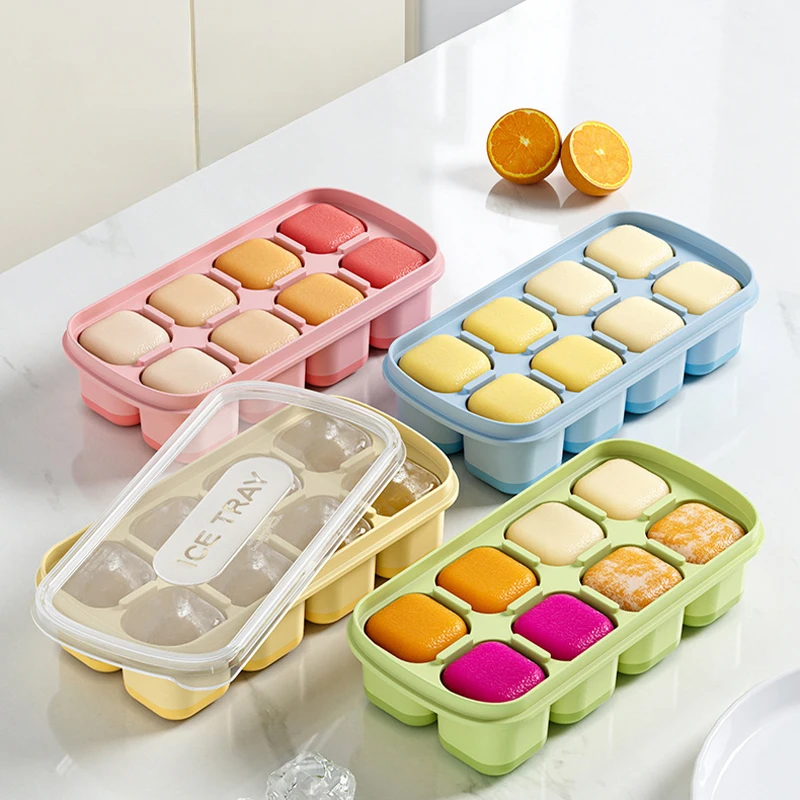 あいすグッズまとめ売り Zackoo 8Grid Silicone Press Ice Cude Tray Mould Home Frozen