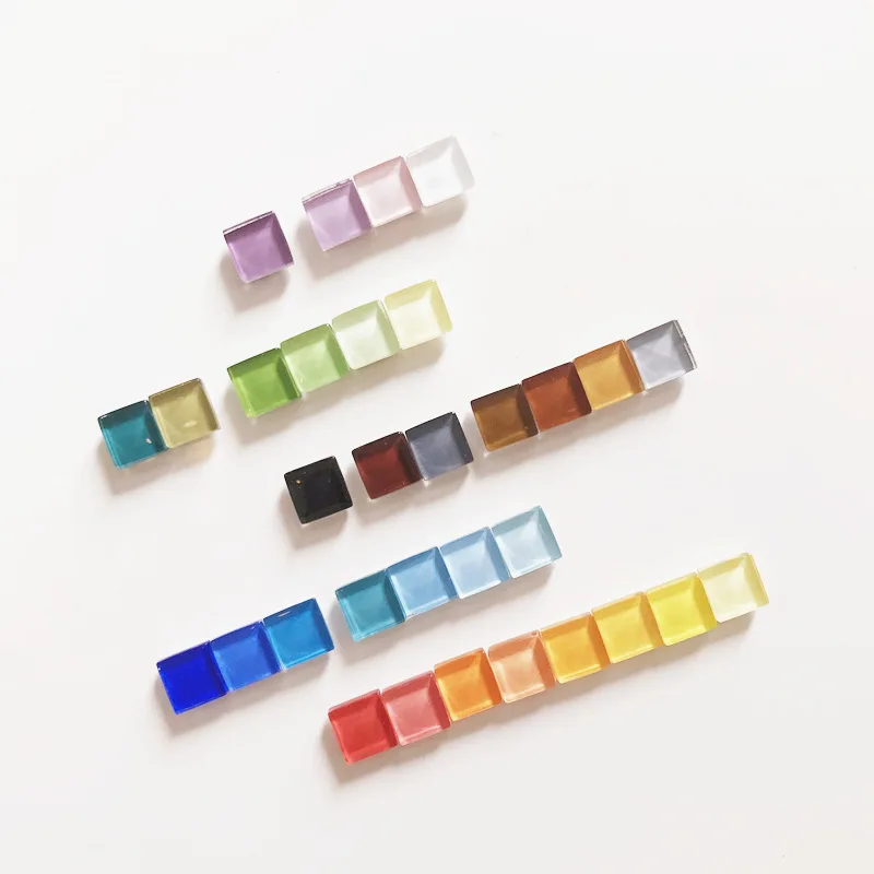 

Ins Minimalist And Fashionable Glass Mosaic Refrigerator Stickers, Photo Multi Size Creative Message Stickers