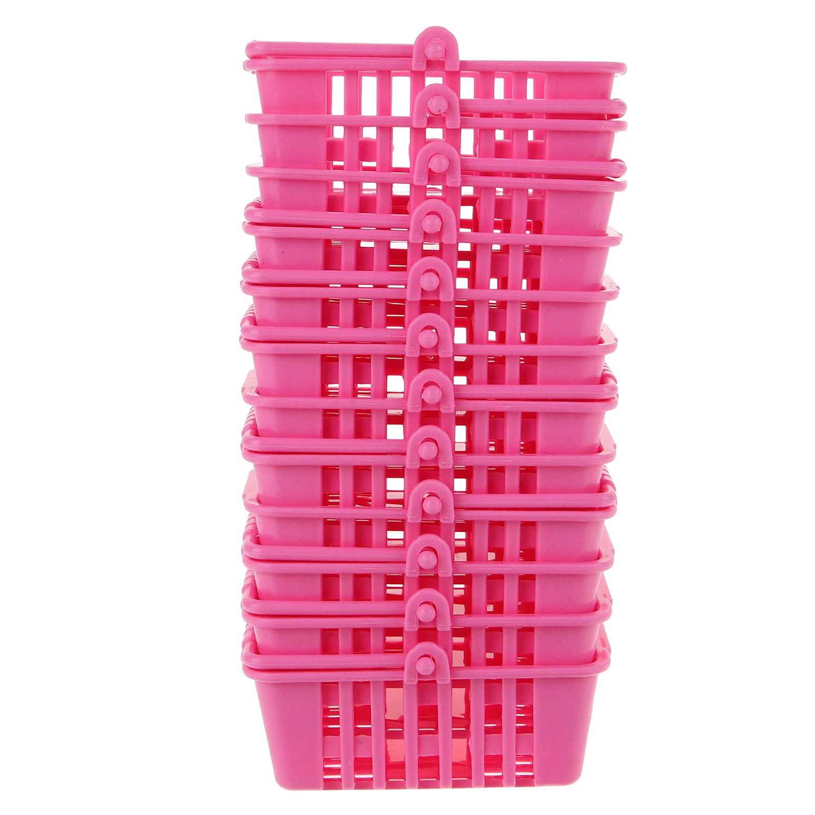 12 Pcs House Shopping Basket Tiny Mini Baskets with Handles Picnic Grocery Toy Children Room Miniature 6