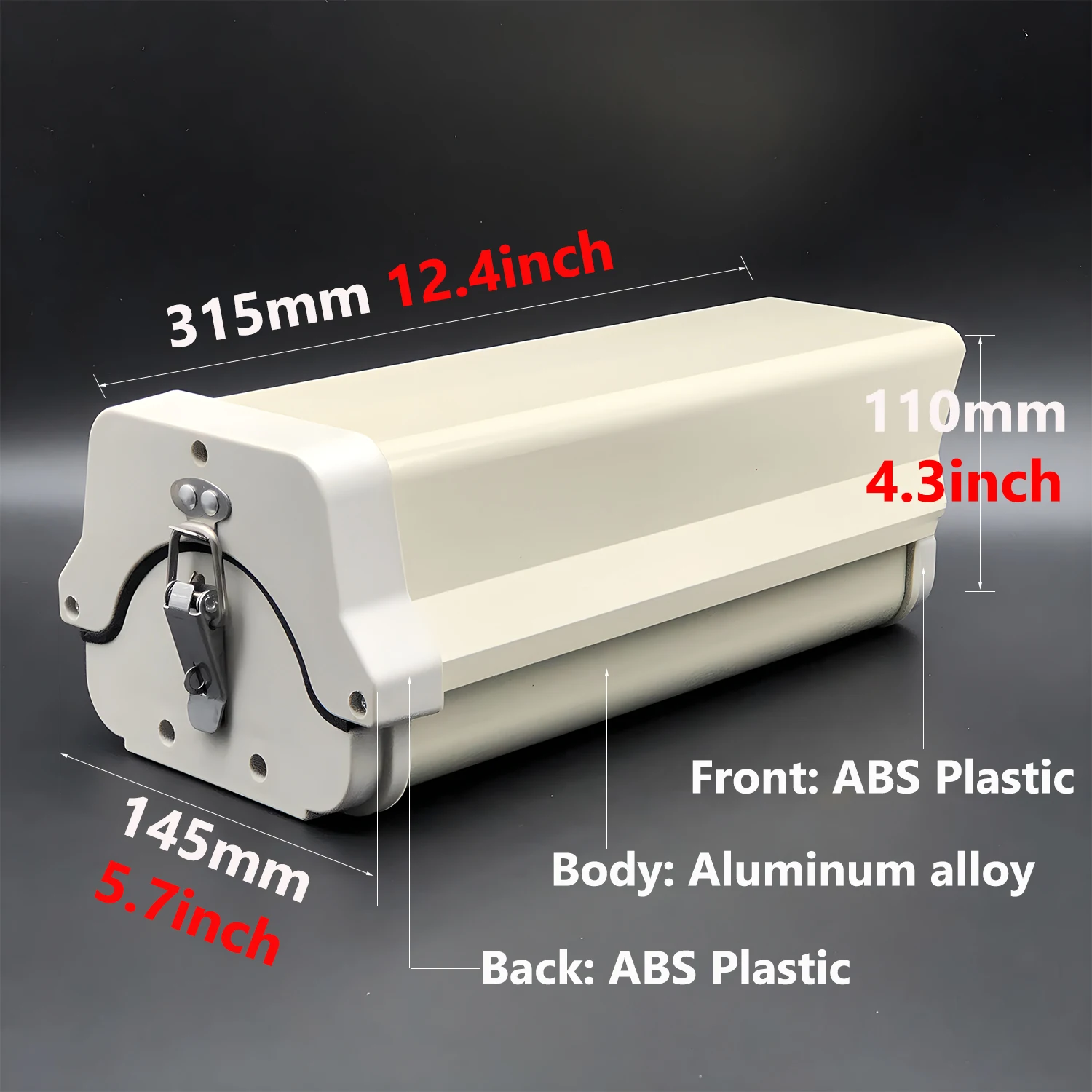 10 Inch Weatherproof Outdoor Security Camera Casing, Aluminum Alloy Camera Housing CCTV Protective Enclosure 315x145x110mm