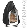 Patio Hanging Egg Chair Cover with Zipper Waterproof Windproof Swing Chair Covers with Buckle Outdoor Weather Resisatant 6