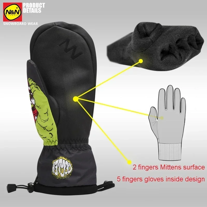 3M Thinsulate Snowboard Skiing Gloves Men Women Waterproof -30