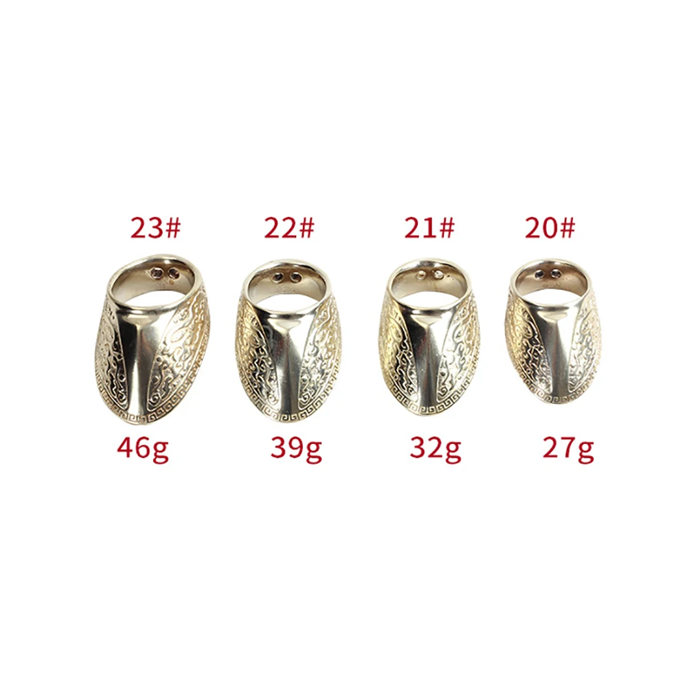 Lightweight Thumb Guard Ring Buckle, Brass Archery Supply, Hand Decoration, Finger Protector Tool, 20-23mm, 1Pc 3