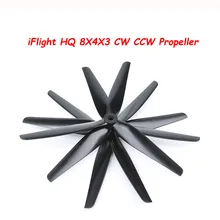 

1Pair iFlight HQ prop CW CCW Propeller 8Inch 8x4x3 3-Baldes Paddles Reinforced Nylon Props for RC Drone FPV Parts