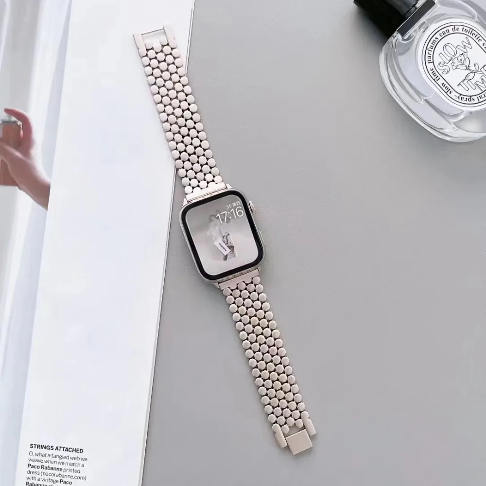Edelstahl-Armband für Apple Watch 11 10 42mm 46mm 9 8 Ultra 3 2 49mm 41 45mm 6 SE 40 44 Armband für iWatch – Detail 7