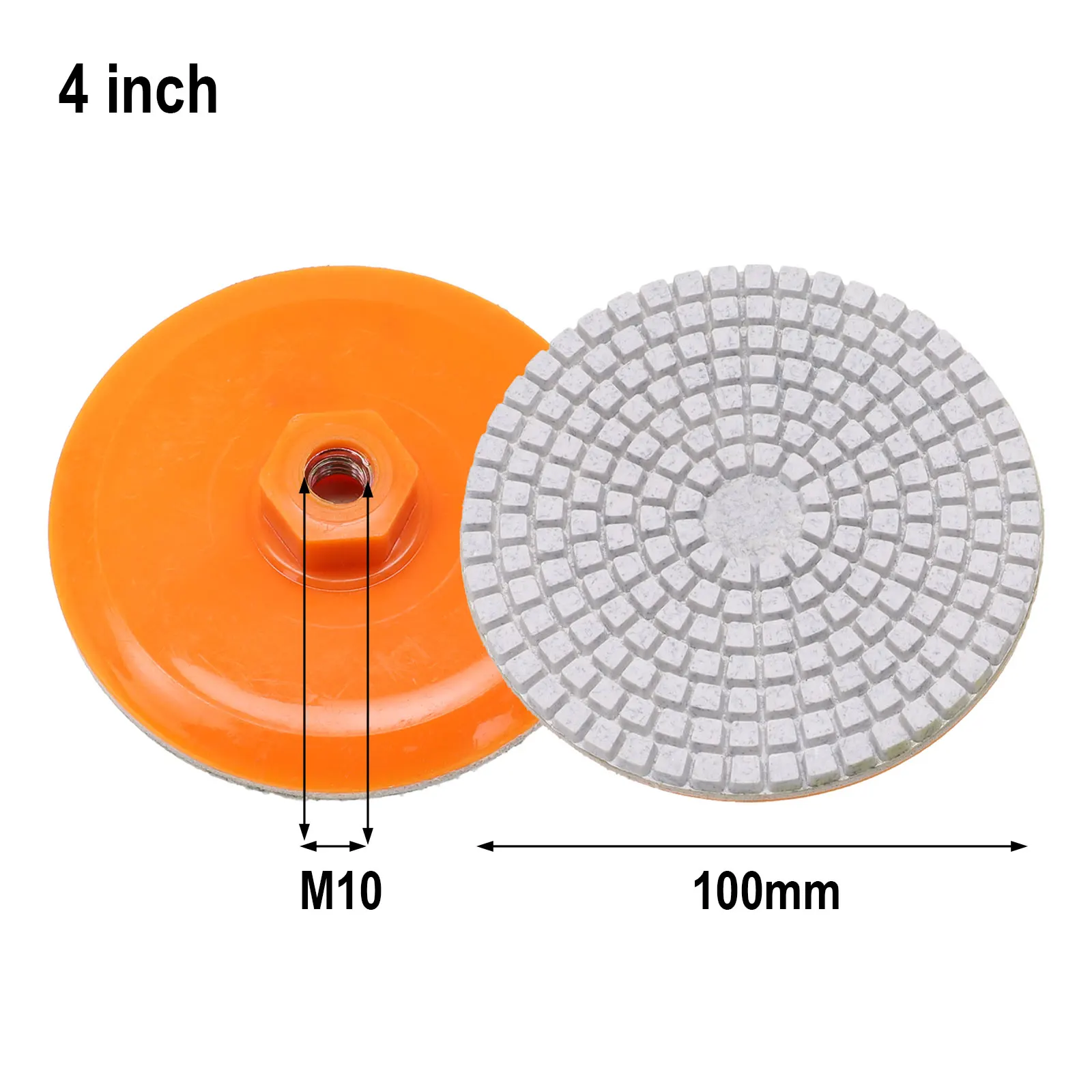 

100mm 4 Inch Polishing Pad Wet Dry Buff Disc Abrasive For Marble Concrete Grinding Granite Stone Concrete Quartz Abrasive Tool